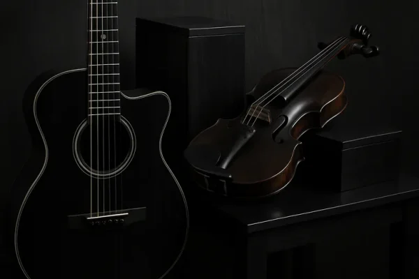 Duurzaam ebbenhout met diepe zwarte glans voor luxe meubels en muziekinstrumenten